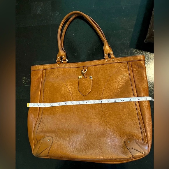 Rusk color, Nice thick leather shoulder purse with lots of compartments - Picture 4 of 8